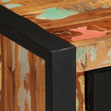 vidaXL Σκευοθήκη Πολύχρωμο 55x35x70cm Ξύλο μασίφ αναγεννημένο 1 τεμ.