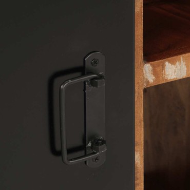 vidaXL Σκευοθήκη Πολύχρωμο 55x35x70cm Ξύλο μασίφ αναγεννημένο 1 τεμ.