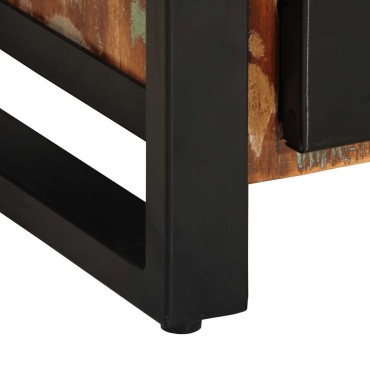 vidaXL Σκευοθήκη Πολύχρωμο 55x35x70cm Ξύλο μασίφ αναγεννημένο 1 τεμ.
