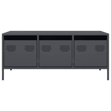 vidaXL Τραπεζάκι Σαλονιού Ανθρακί 101,5x50x43,5cm Χάλυβα Ψυχρής Έλασης 1 τεμ.