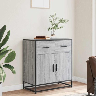 vidaXL Συρταριέρα Γκρι sonoma 68x35x76cm Ξύλινο μηχανουργικό ξύλο 1 τεμ.
