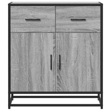 vidaXL Συρταριέρα Γκρι sonoma 68x35x76cm Ξύλινο μηχανουργικό ξύλο 1 τεμ.