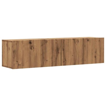vidaXL Ντουλάπι Τηλεόρασης Τοίχου Artisan Δρυς 120x30x30cm Επ. Ξύλο
