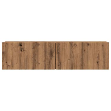 vidaXL Ντουλάπι Τηλεόρασης Τοίχου Artisan Δρυς 120x30x30cm Επ. Ξύλο