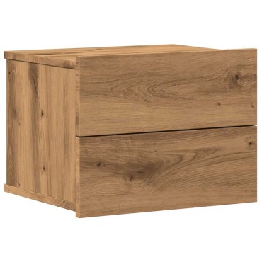 vidaXL Κομοδίνο Επιτοίχιο Αρτισιανή Δρυς 40x32x30 εκ 1 τεμ.