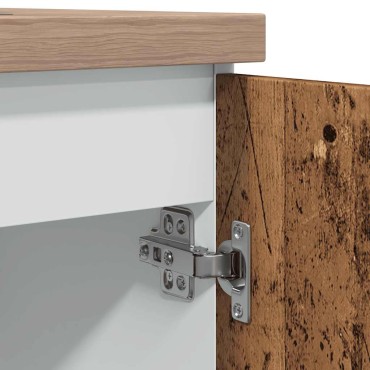 vidaXL Ντουλάπι Νεροχύτη Lyon Παλιό Ξύλο 80x46x81,5cm Μοριοσανίδα 1 τεμ.