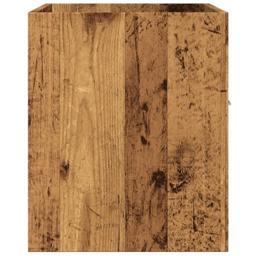 vidaXL Ντουλάπι Νιπτήρα Μπάνιου Παλιό Ξύλο 90x38,5x46cm Επεξ. Ξύλο 1 τεμ.
