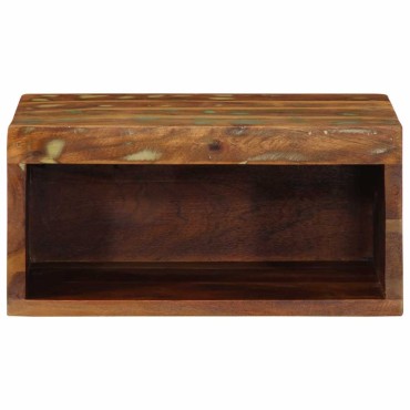 vidaXL Επίτοιχο ντουλάπι τηλεόρασης 40x30x19cm Ξύλο μασίφ αναγεννημένο