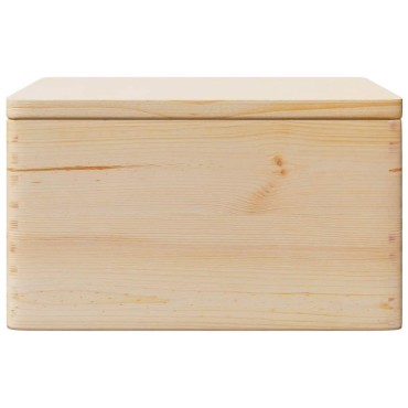 vidaXL Ξύλινο κουτί με καπάκι 40x30x23 cm από μασίφ ξύλο πεύκο