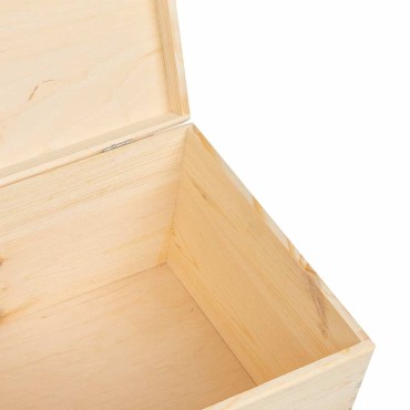 vidaXL Ξύλινο κουτί με καπάκι 40x30x23 cm από μασίφ ξύλο πεύκο