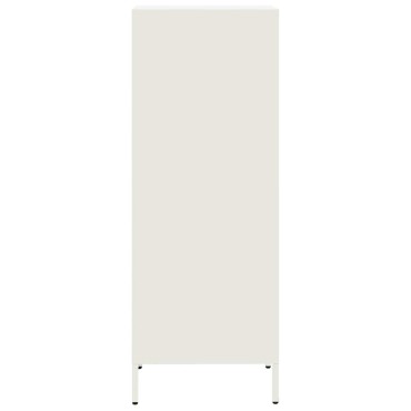 vidaXL Ντουλάπι Λευκό 35x39x103,5cm από Χάλυβα 1 τεμ.