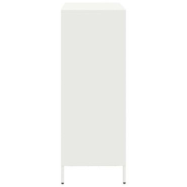 vidaXL Ντουλάπι Λευκό 39x35x103,5cm από Ατσάλι 1 τεμ.