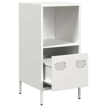 vidaXL Ντουλάπι Λευκό 35x39x73,5cm από Χάλυβα Ψυχρής Έλασης 1 τεμ.