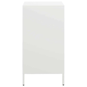 vidaXL Ντουλάπι Λευκό 35x39x73,5cm από Χάλυβα Ψυχρής Έλασης 1 τεμ.