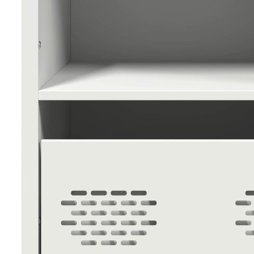 vidaXL Ντουλάπα Λευκό 68x39x103,5cm από Χάλυβα 1 τεμ.