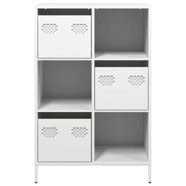 vidaXL Ντουλάπα Λευκό 68x39x103,5cm από Χάλυβα 1 τεμ.