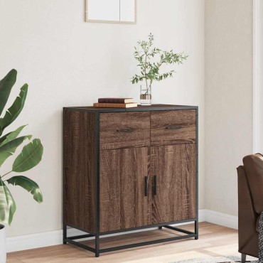 vidaXL Συρταριέρα καφέ δρυς 68x35x76cm Κατασκευασμένο ξύλο 1 τεμ.