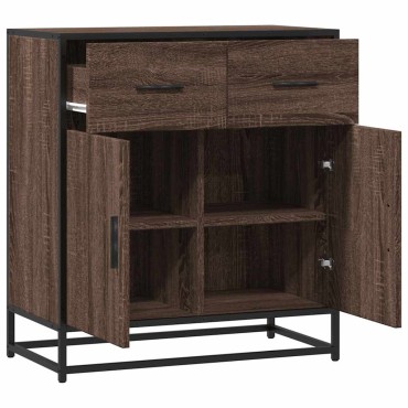 vidaXL Συρταριέρα καφέ δρυς 68x35x76cm Κατασκευασμένο ξύλο 1 τεμ.