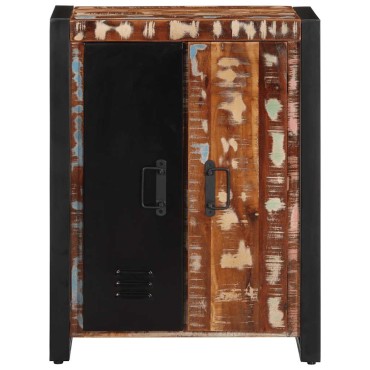 vidaXL Σκευοθήκη Πολύχρωμο 55x35x70cm Ξύλο μασίφ αναγεννημένο 1 τεμ.