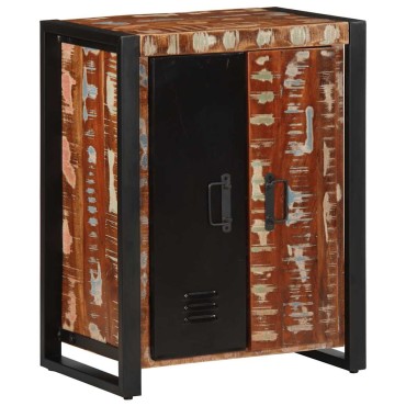 vidaXL Σκευοθήκη Πολύχρωμο 55x35x70cm Ξύλο μασίφ αναγεννημένο 1 τεμ.