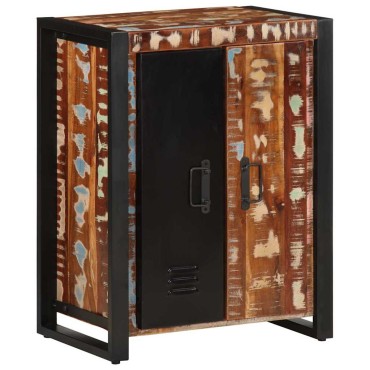 vidaXL Σκευοθήκη Πολύχρωμο 55x35x70cm Ξύλο μασίφ αναγεννημένο 1 τεμ.