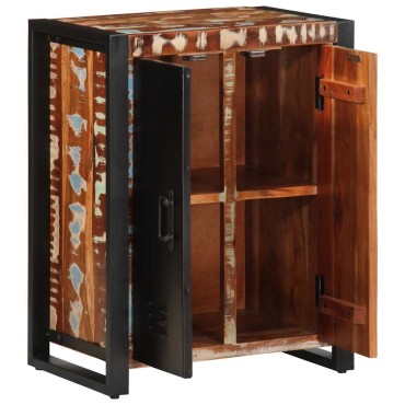 vidaXL Σκευοθήκη Πολύχρωμο 55x35x70cm Ξύλο μασίφ αναγεννημένο 1 τεμ.