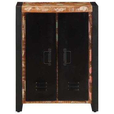 vidaXL Σκευοθήκη Πολύχρωμο 55x35x70cm Ξύλο μασίφ αναγεννημένο 1 τεμ.