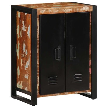 vidaXL Σκευοθήκη Πολύχρωμο 55x35x70cm Ξύλο μασίφ αναγεννημένο 1 τεμ.