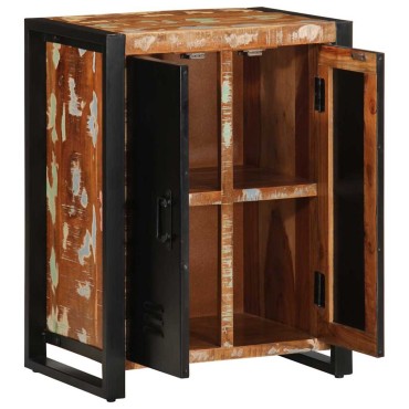 vidaXL Σκευοθήκη Πολύχρωμο 55x35x70cm Ξύλο μασίφ αναγεννημένο 1 τεμ.