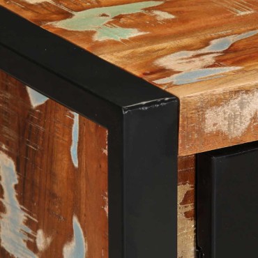 vidaXL Σκευοθήκη Πολύχρωμο 55x35x70cm Ξύλο μασίφ αναγεννημένο 1 τεμ.