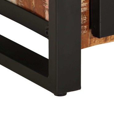 vidaXL Σκευοθήκη Πολύχρωμο 55x35x70cm Ξύλο μασίφ αναγεννημένο 1 τεμ.