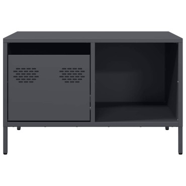 vidaXL Τραπεζάκι Σαλονιού Ανθρακί 68,5x50x43,5cm Χάλυβα Ψυχρής Έλασης 1 τεμ.