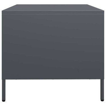 vidaXL Τραπεζάκι Σαλονιού Ανθρακί 68,5x50x43,5cm Χάλυβα Ψυχρής Έλασης 1 τεμ.