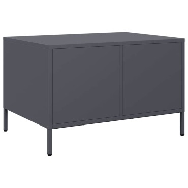 vidaXL Τραπεζάκι Σαλονιού Ανθρακί 68,5x50x43,5cm Χάλυβα Ψυχρής Έλασης 1 τεμ.