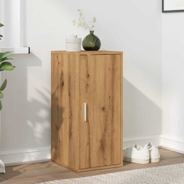 vidaXL Παπουτσοθήκη Τεχνίτης Δρυς 32x35x70cm από Επεξεργασμένο Ξύλο
