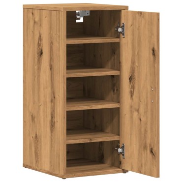 vidaXL Παπουτσοθήκη Τεχνίτης Δρυς 32x35x70cm από Επεξεργασμένο Ξύλο