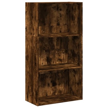 vidaXL Βιβλιοθήκη Καπνιστή Δρυς 60x30x114cm από Επεξεργασμένο Ξύλο 1 τεμ.