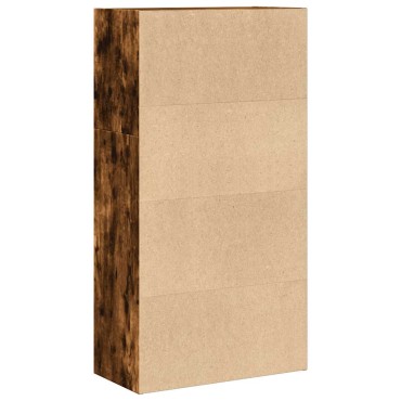 vidaXL Βιβλιοθήκη Καπνιστή Δρυς 60x30x114cm από Επεξεργασμένο Ξύλο 1 τεμ.