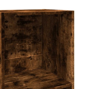 vidaXL Βιβλιοθήκη Καπνιστή Δρυς 60x30x114cm από Επεξεργασμένο Ξύλο 1 τεμ.