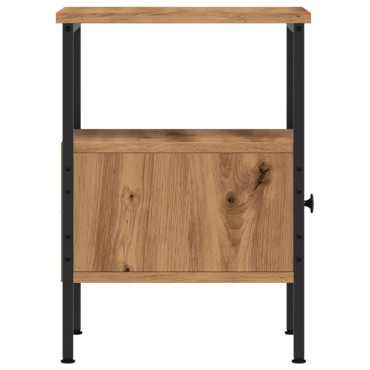 vidaXL Κομοδίνο Αρτισιανή Δρυς 34x36x50cm από Επεξεργασμένο Ξύλο 1 τεμ.