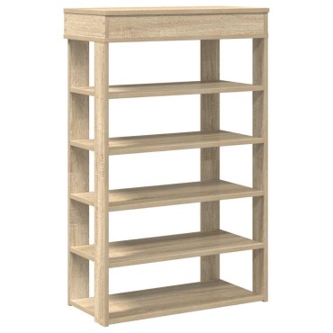vidaXL Παπουτσοθήκη sonoma Δρυς 60x30x98cm Επεξεργασμένο Ξύλο