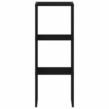 vidaXL Βιβλιοθήκη στοιβαζόμενη Μαύρη δρυς 30x30x80cm 1 τεμ.