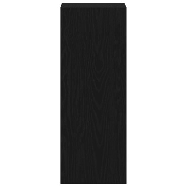 vidaXL Βιβλιοθήκη στοιβαζόμενη Μαύρη δρυς 30x30x80cm 1 τεμ.