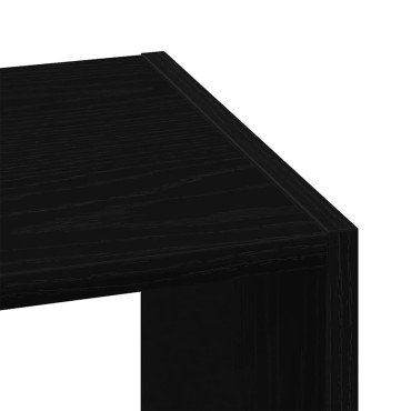 vidaXL Βιβλιοθήκη στοιβαζόμενη Μαύρη δρυς 30x30x80cm 1 τεμ.
