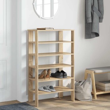 vidaXL Παπουτσοθήκη Sonoma Δρυς 61x32x105cm Επεξεργασμένο Ξύλο