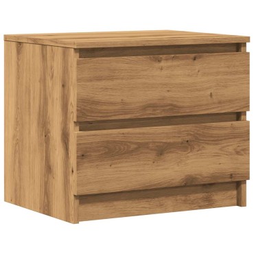 vidaXL Κομοδίνο Αρτισιανή Δρυς 50x40x43.5cm από Επεξεργασμένο Ξύλο 1 τεμ.