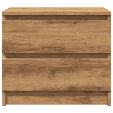 vidaXL Κομοδίνο Αρτισιανή Δρυς 50x40x43.5cm από Επεξεργασμένο Ξύλο 1 τεμ.