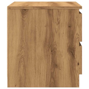 vidaXL Κομοδίνο Αρτισιανή Δρυς 50x40x43.5cm από Επεξεργασμένο Ξύλο 1 τεμ.