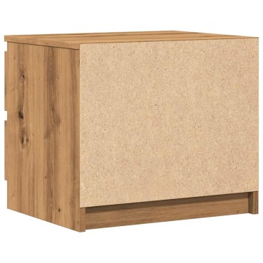 vidaXL Κομοδίνο Αρτισιανή Δρυς 50x40x43.5cm από Επεξεργασμένο Ξύλο 1 τεμ.