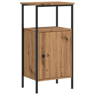 vidaXL Κομοδίνο τεχνίτης Δρυς 41x31x80cm από Επεξεργασμένο Ξύλο 1 τεμ.